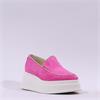 Marco Moreo Dublin Slip On Trim Wedge - Pink Suede